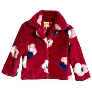 C&C CALIFORNIA Cherry Blossom Maureen Fur Coat